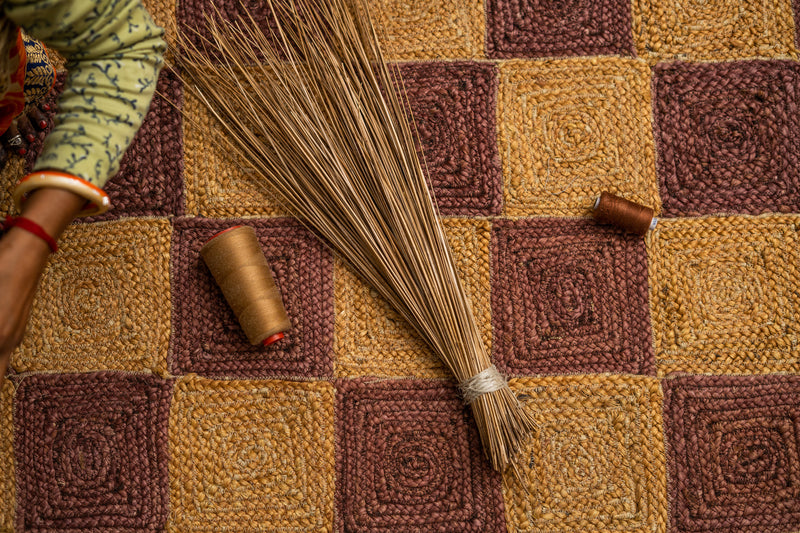Ethical bespoke rugs made by Pelican House in India